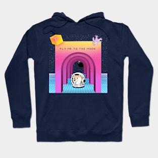 Dogecoin fly to the moon 5 Hoodie